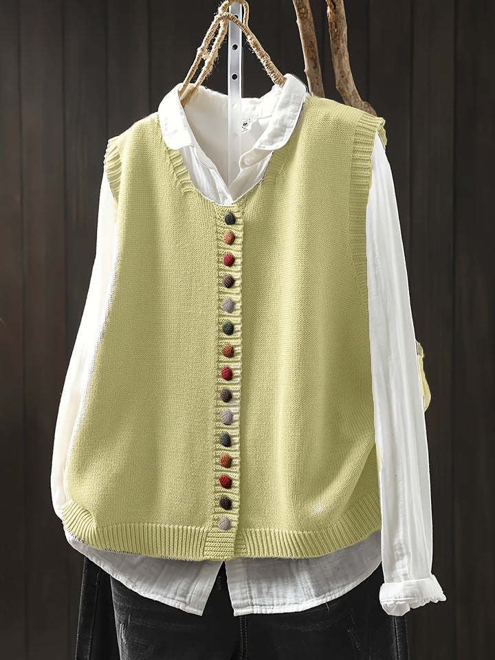 Ærmeløs Strikket Vest
