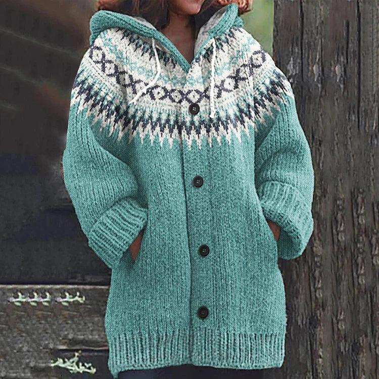 Strikket cardigan i uld