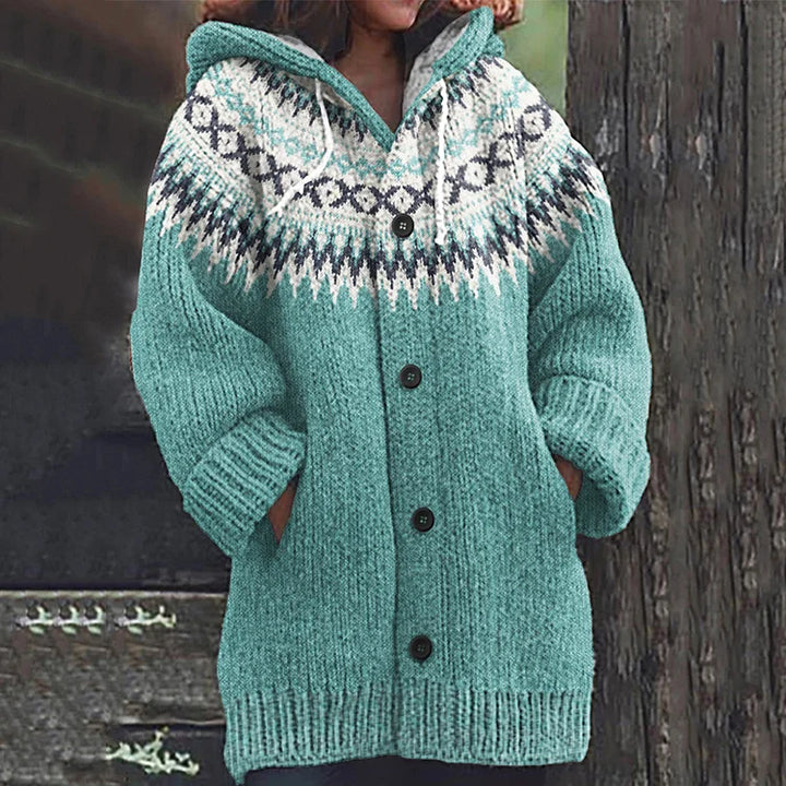 Strikket cardigan i uld