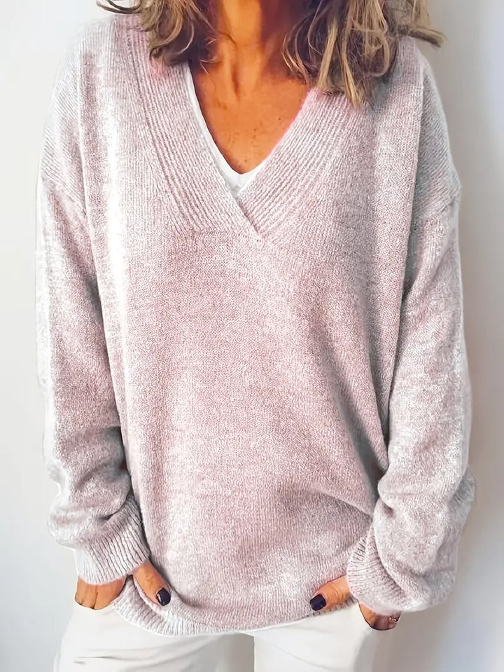Blød og Tidløs V-Hals Sweater