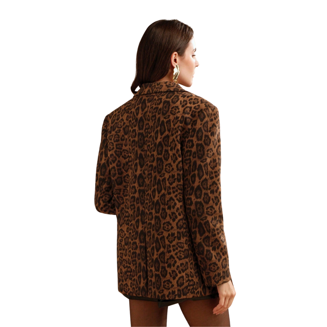 Blazer med Leopardprint