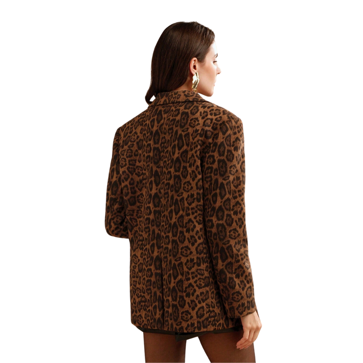 Blazer med Leopardprint