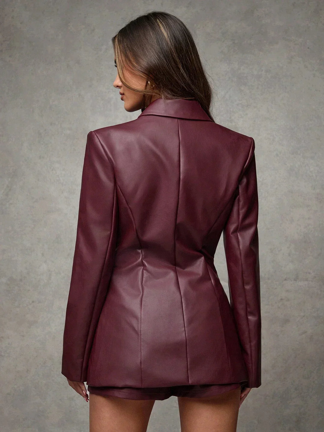 Læder Blazer