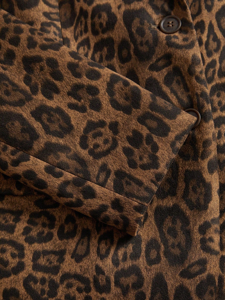 Blazer med Leopardprint