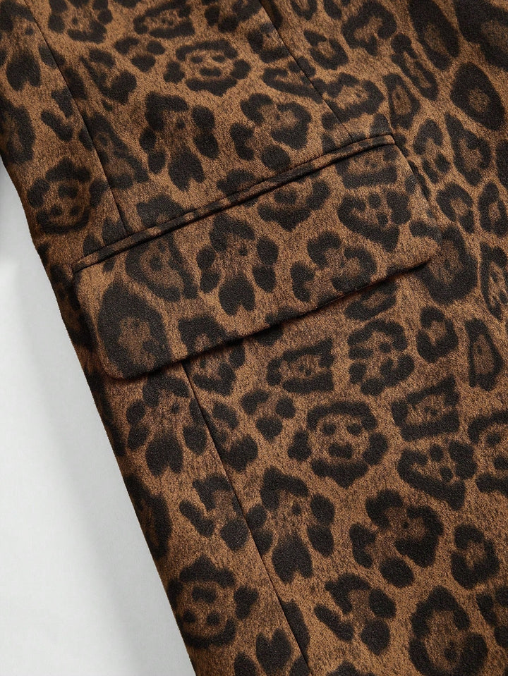 Blazer med Leopardprint