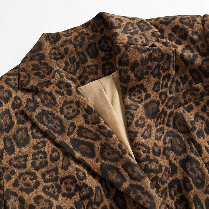 Blazer med Leopardprint