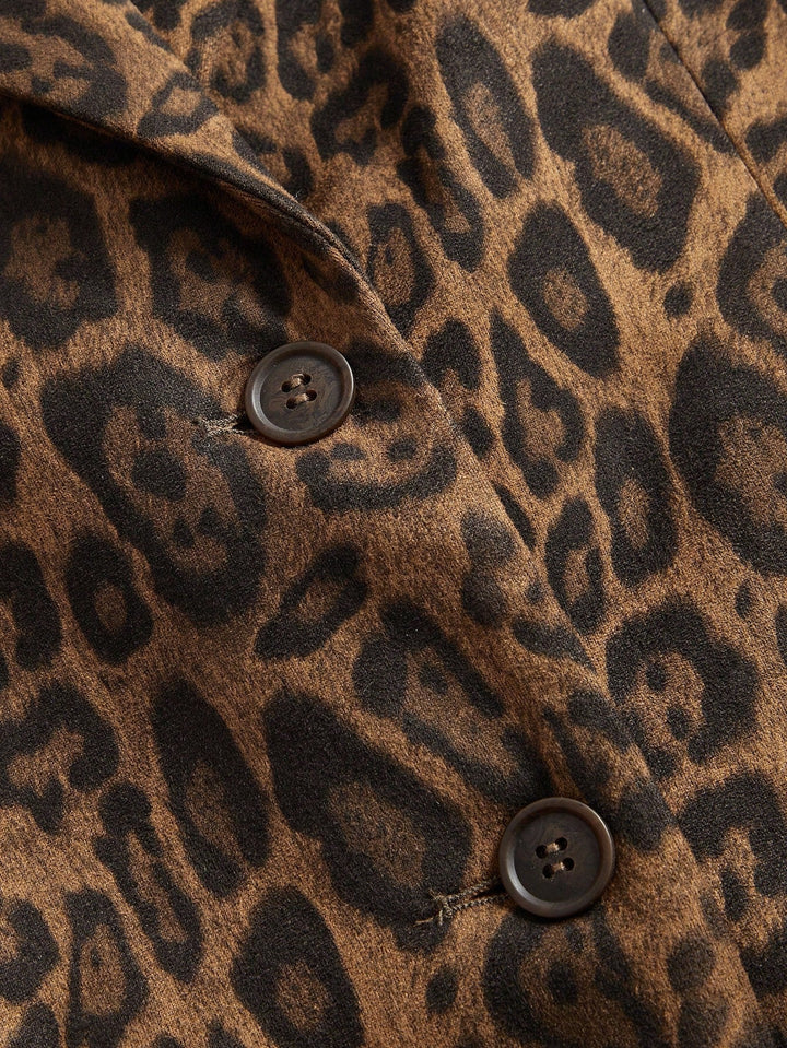 Blazer med Leopardprint