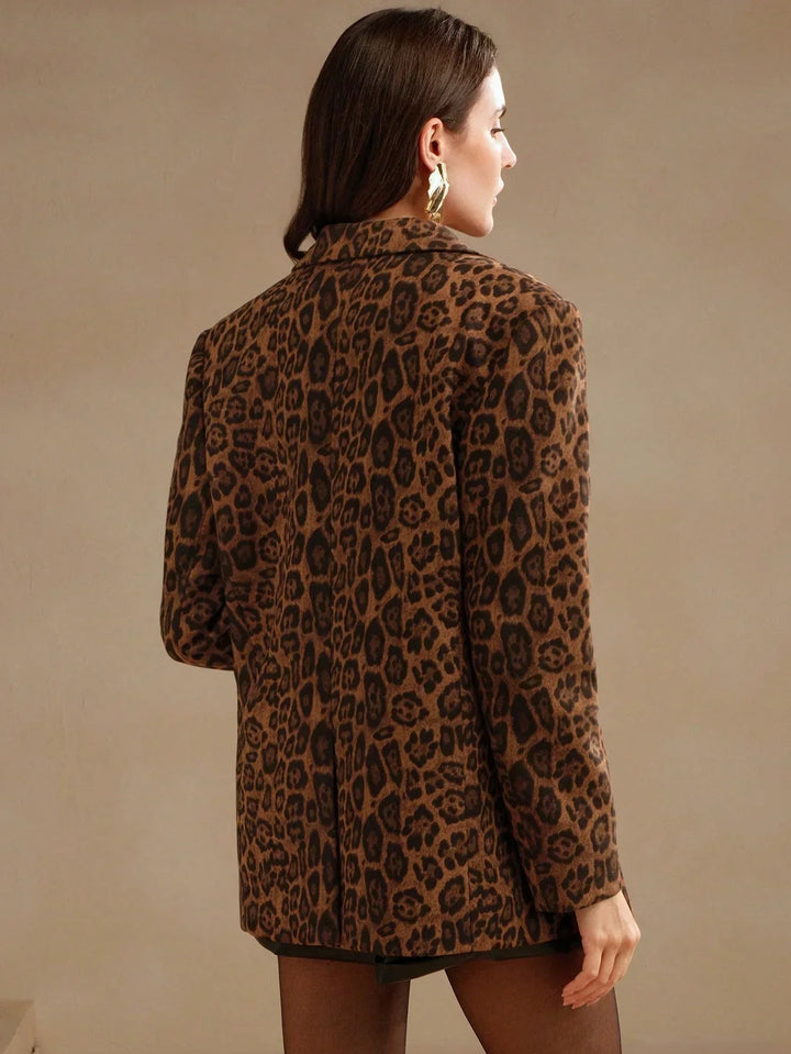 Blazer med Leopardprint