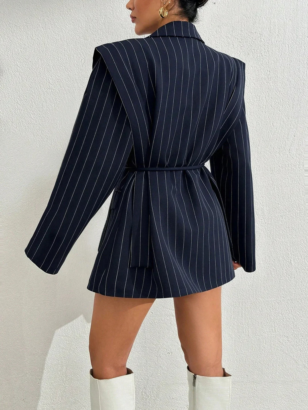 Stribet Dobbeltradet Blazer