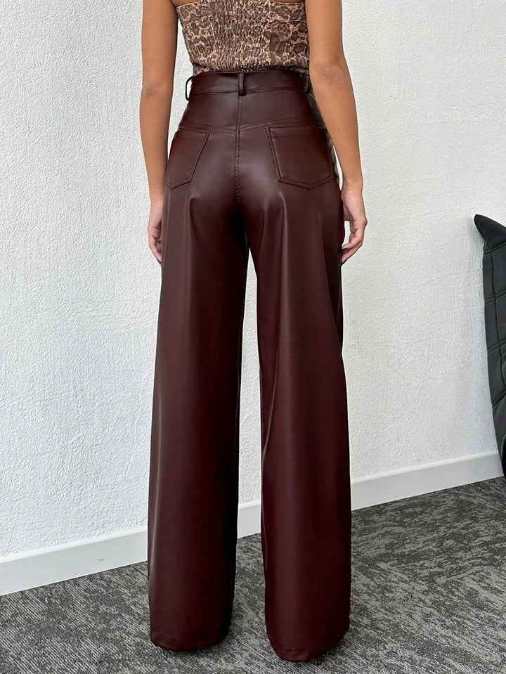 Læderbukserne Luxe Bianca