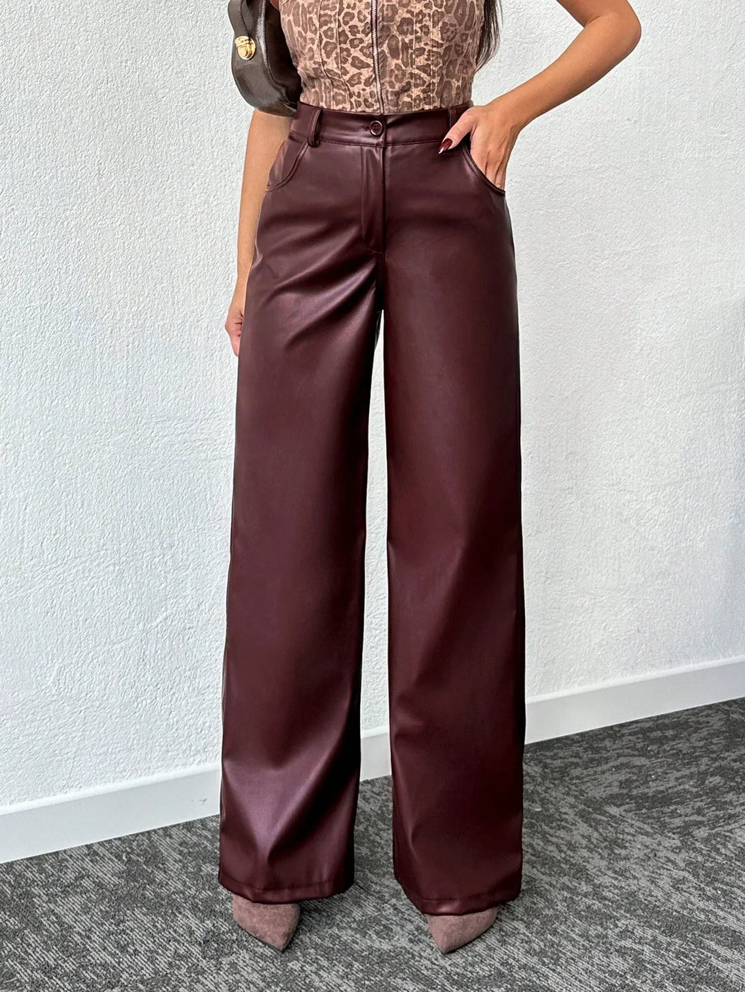 Læderbukserne Luxe Bianca