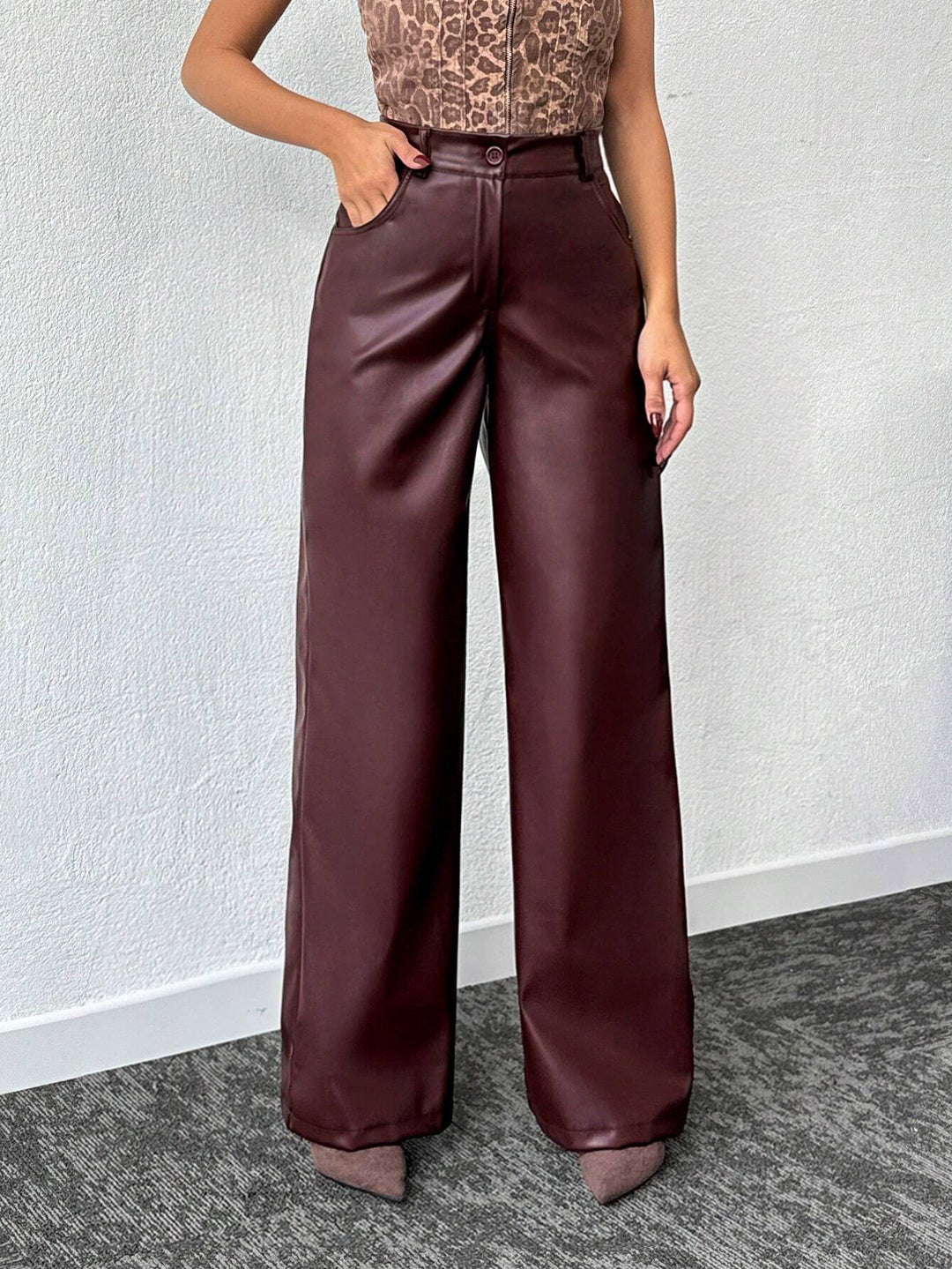Læderbukserne Luxe Bianca