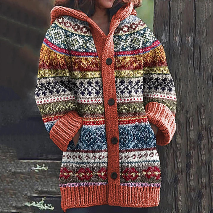 Strikket cardigan i uld