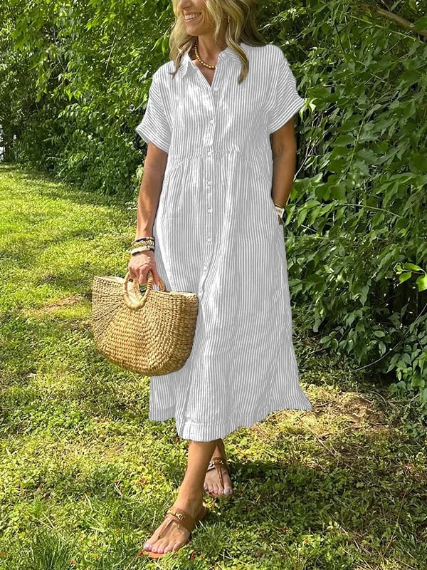 Let Sommerkjole Med Knapper