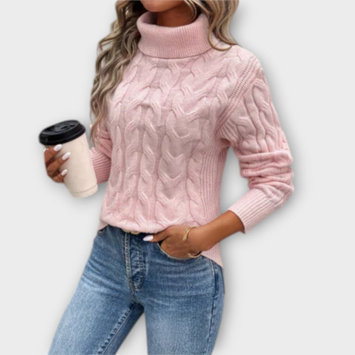 Anna – Elegant strikket rullekravepullover