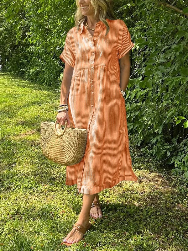 Let Sommerkjole Med Knapper