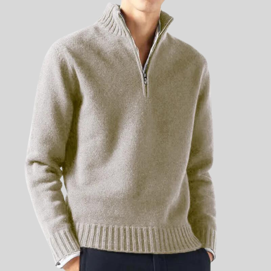 Luksuriøs Halv-Zip Sweater