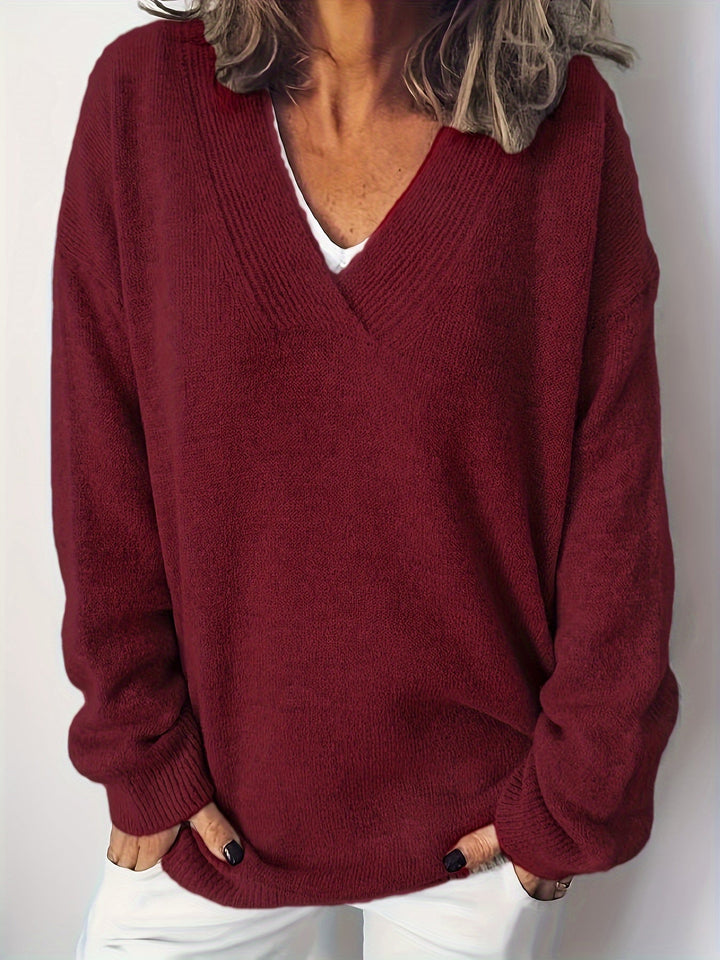Blød og Tidløs V-Hals Sweater
