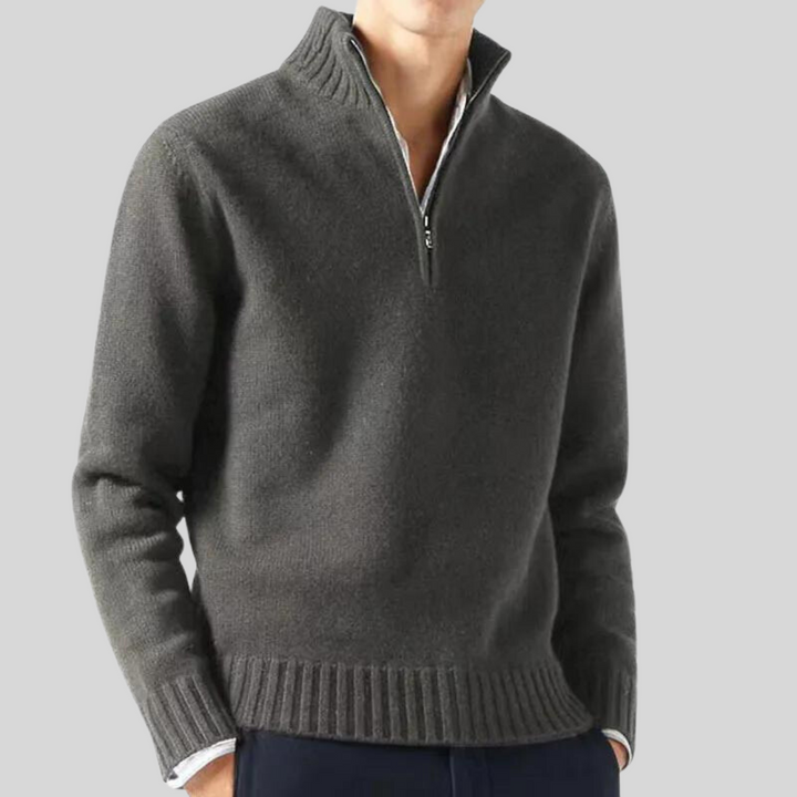Luksuriøs Halv-Zip Sweater