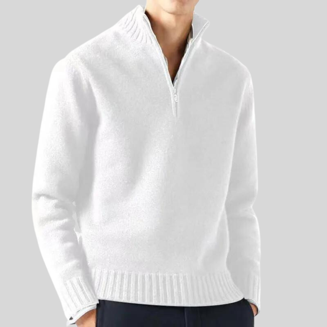 Luksuriøs Halv-Zip Sweater