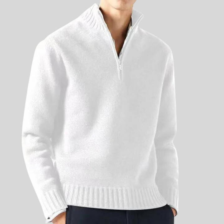 Luksuriøs Halv-Zip Sweater