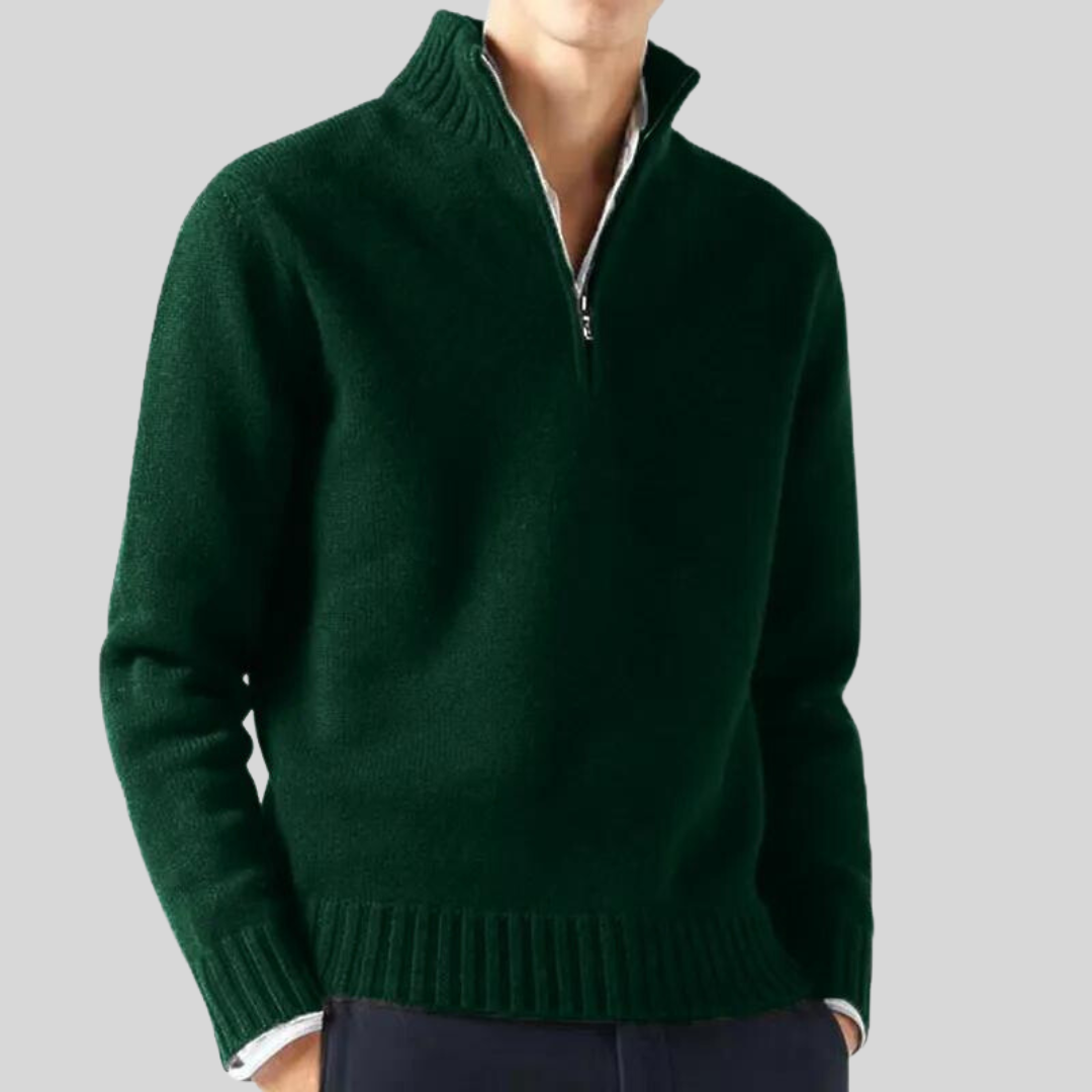 Luksuriøs Halv-Zip Sweater