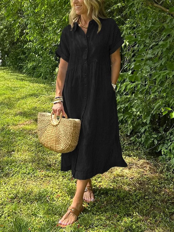 Let Sommerkjole Med Knapper