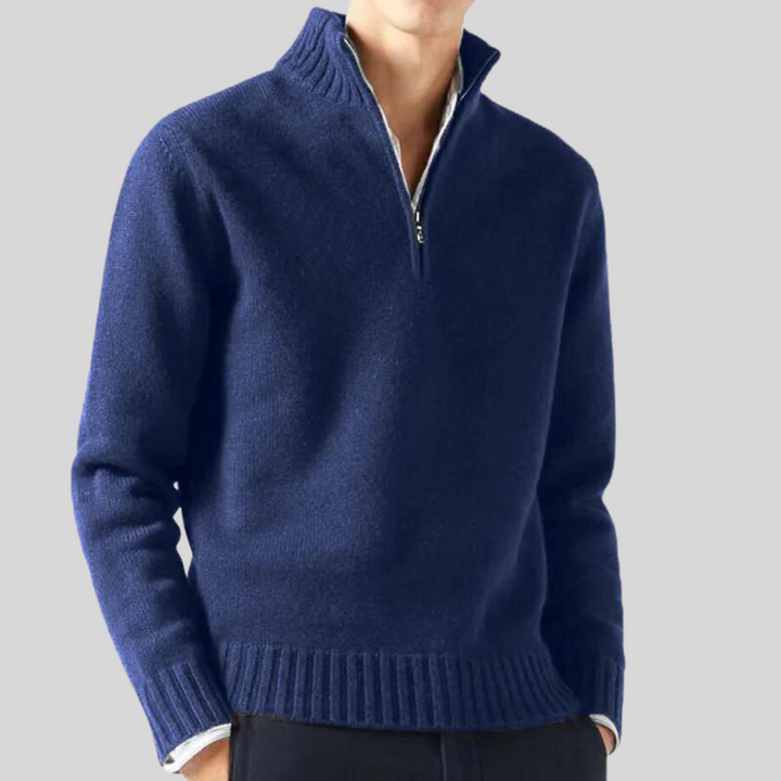 Luksuriøs Halv-Zip Sweater