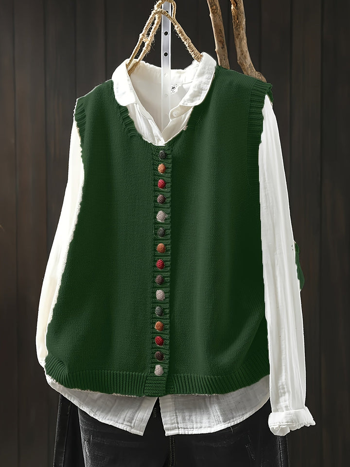 Ærmeløs Strikket Vest