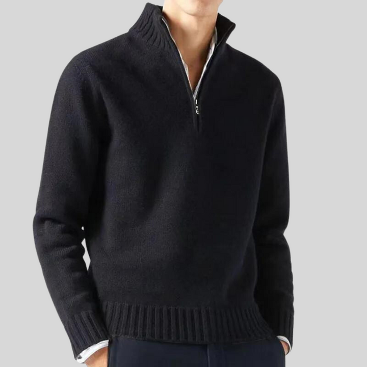 Luksuriøs Halv-Zip Sweater