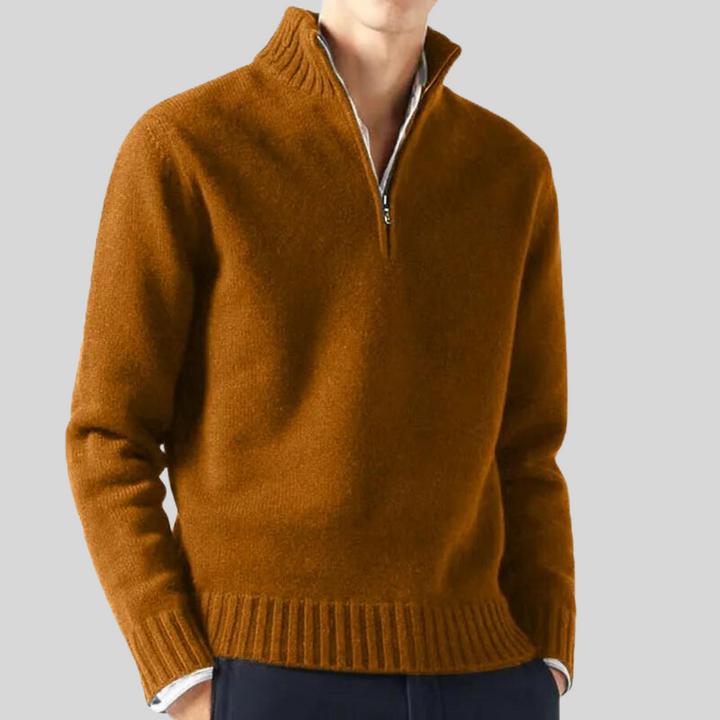 Luksuriøs Halv-Zip Sweater