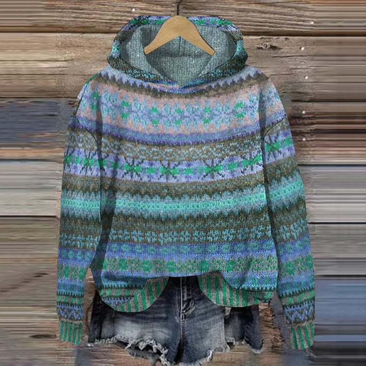 Tidløs Mønster Hoodie