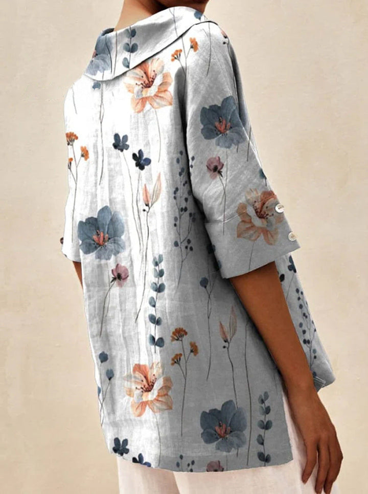 Elegant top med V-udskæring