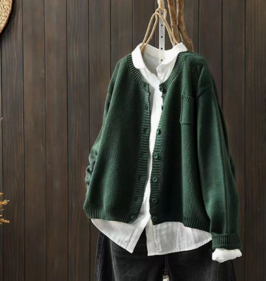 Stilfuld og Casual Strikket Cardigan