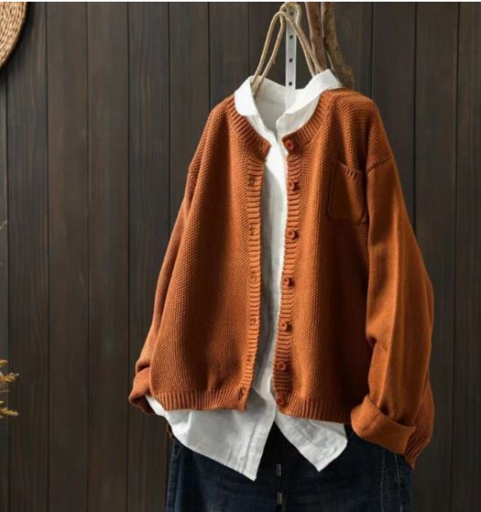 Stilfuld og Casual Strikket Cardigan