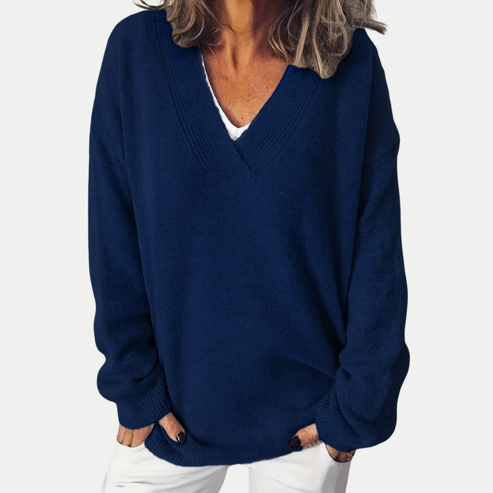 Blød og Tidløs V-Hals Sweater