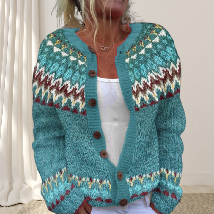 Løsstrikket Chic Cardigan med Mønster