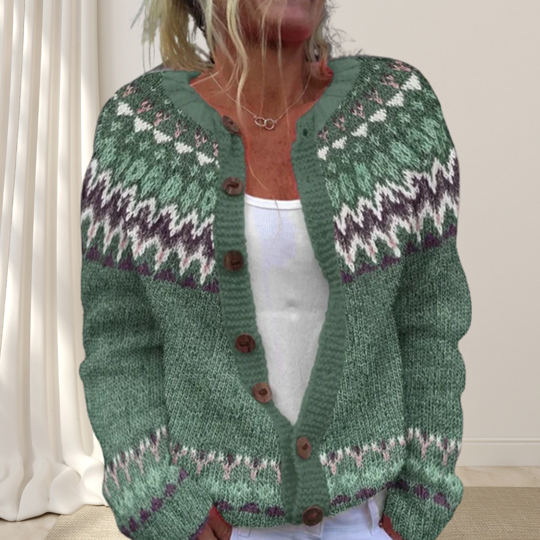 Løsstrikket Chic Cardigan med Mønster