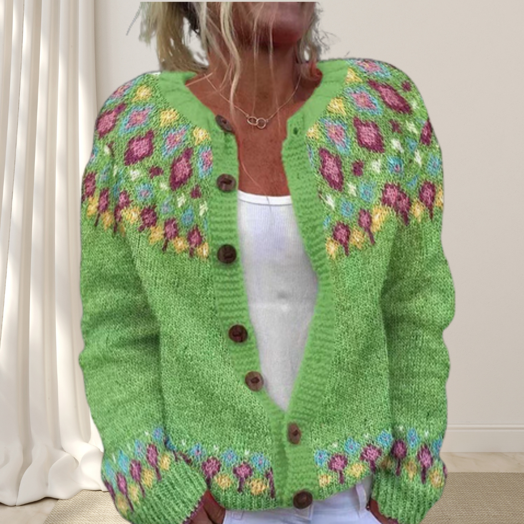 Løsstrikket Chic Cardigan med Mønster
