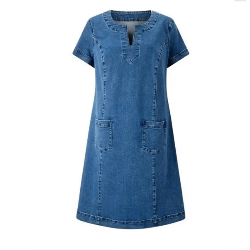 Blød Denim Kjole