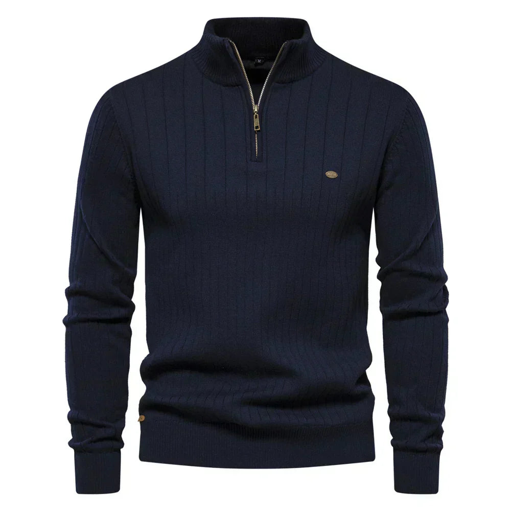 Klassisk herresweater med et moderne touch