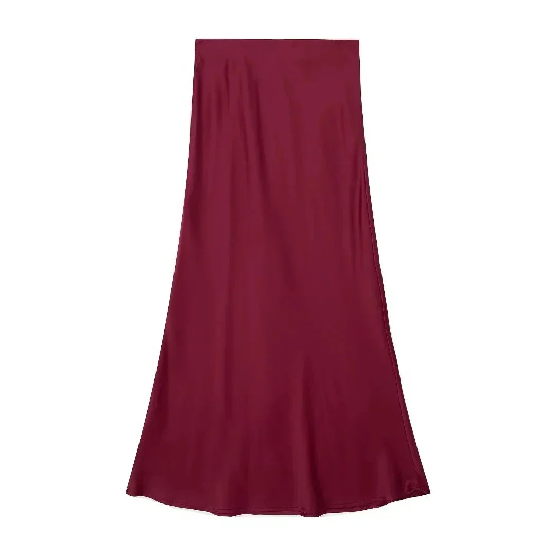 La Jupe Maxi Satin
