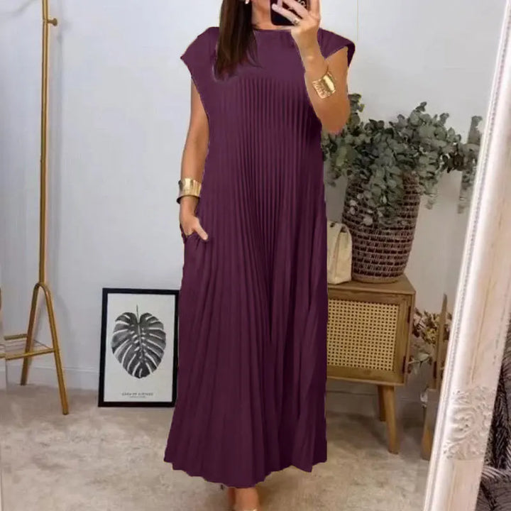 Plisseret Maxi Kjole