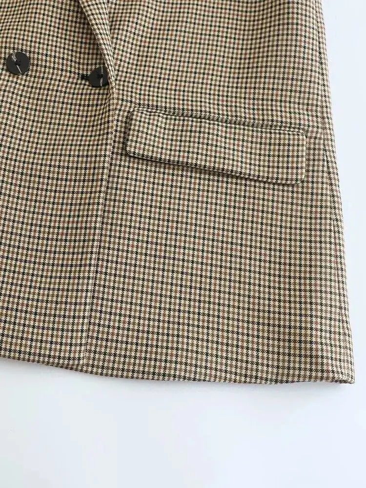 Klassisk Blazer i Houndstooth