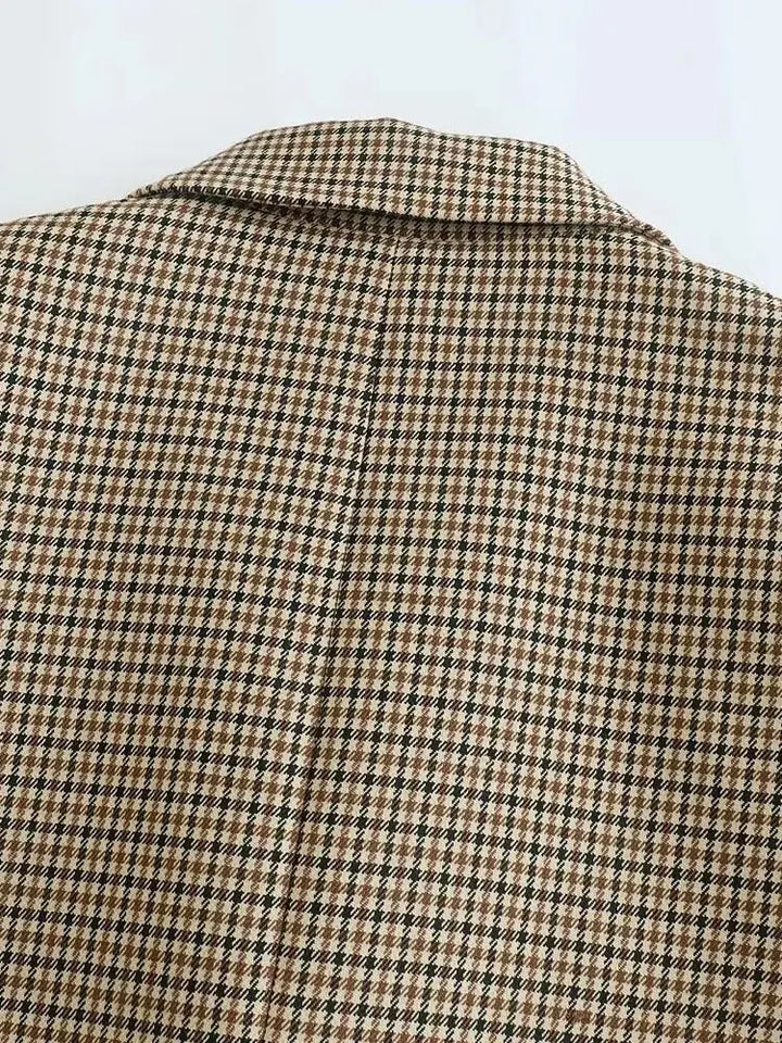 Klassisk Blazer i Houndstooth