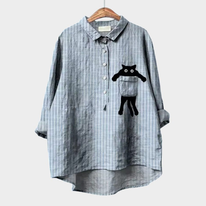 Kunstnerisk Printbluse
