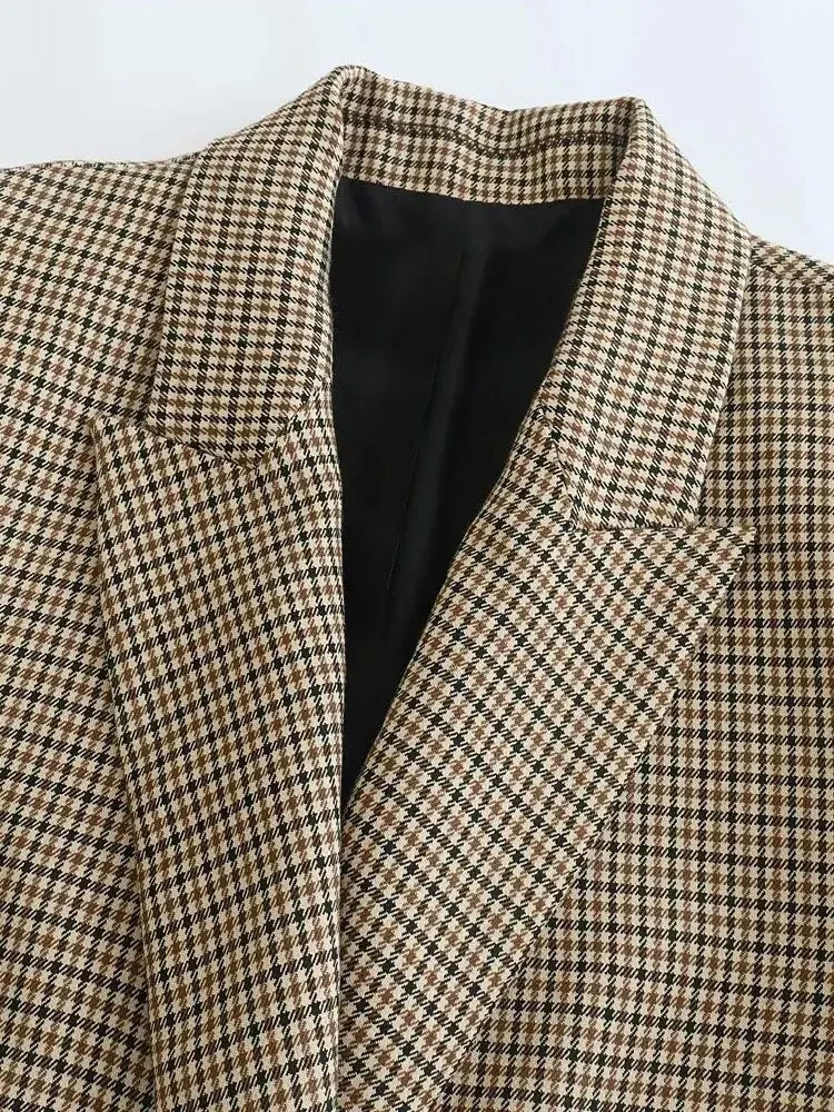 Klassisk Blazer i Houndstooth