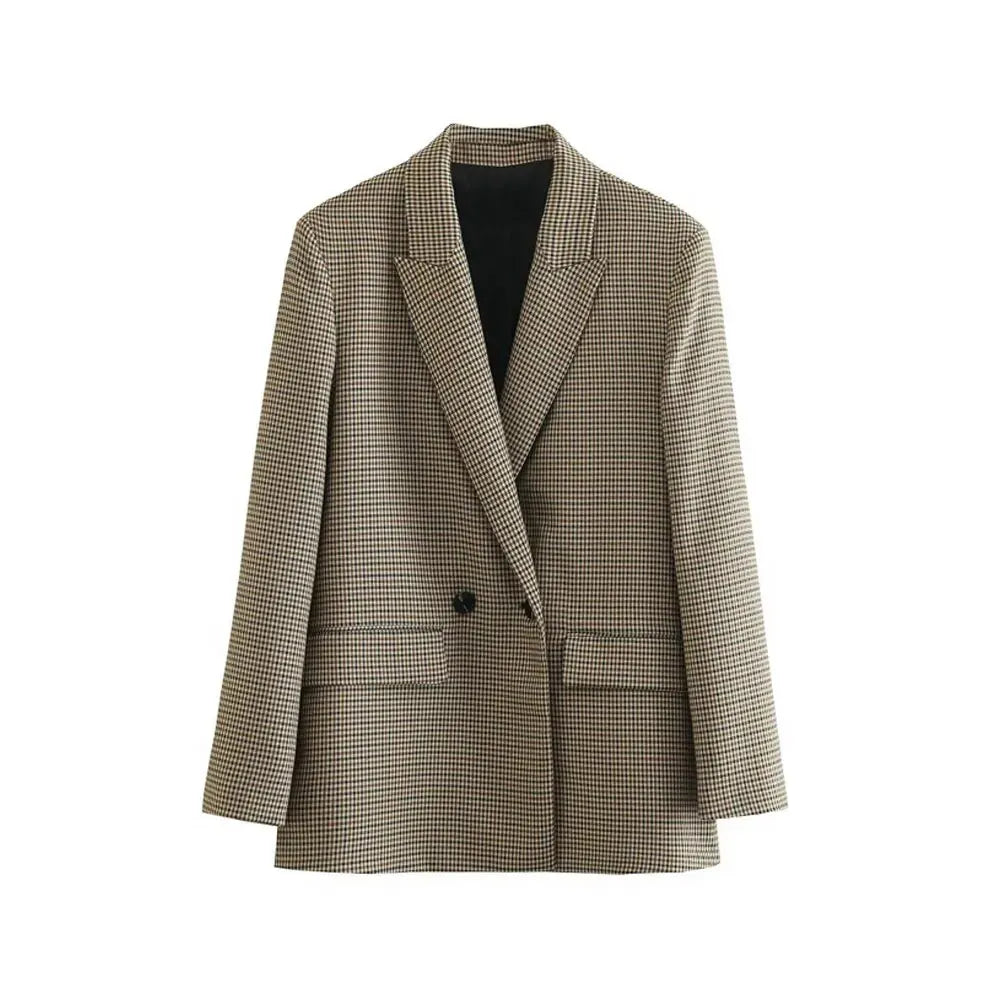 Klassisk Blazer i Houndstooth