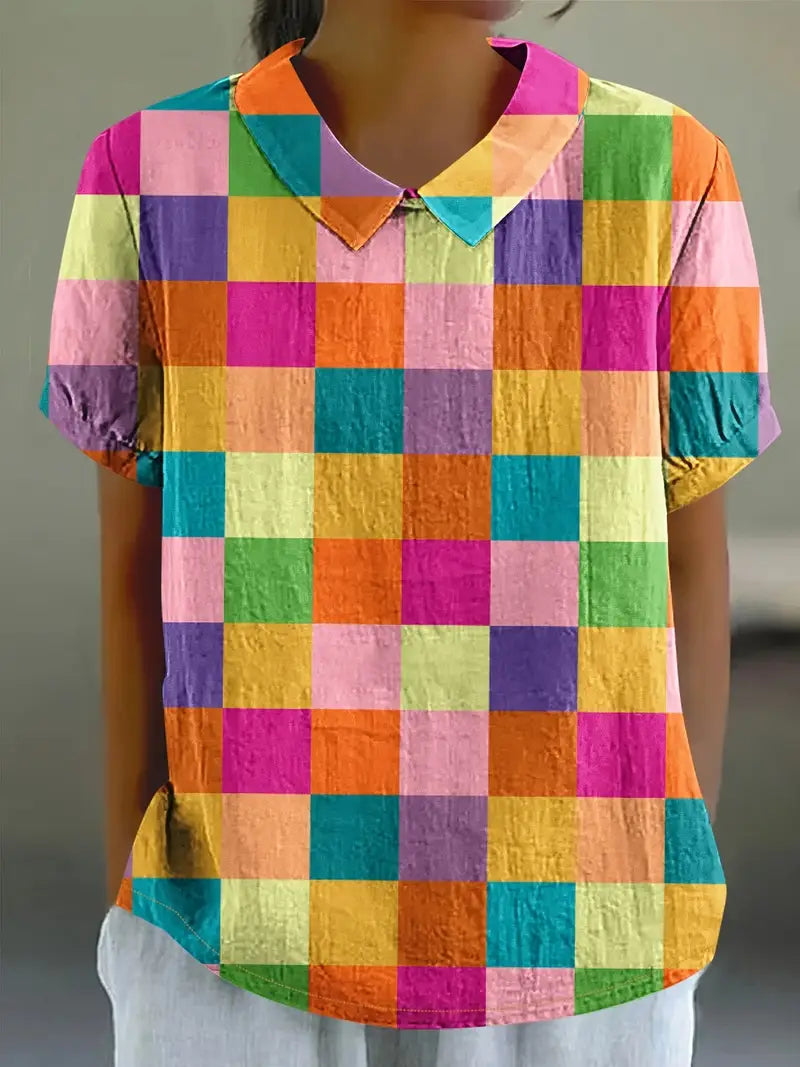 Farverig og Komfortabel Bluse