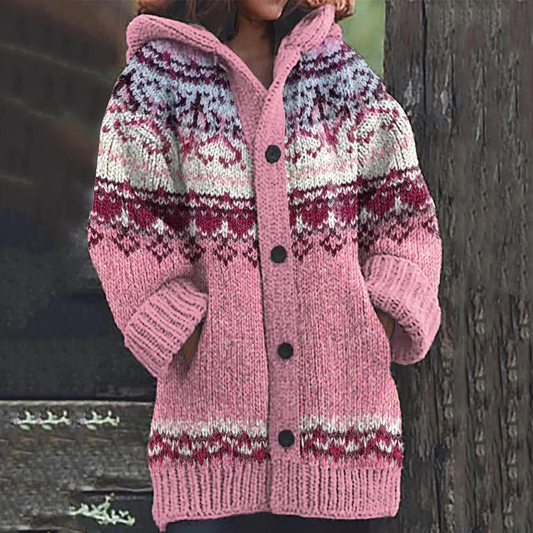 Strikket cardigan i uld